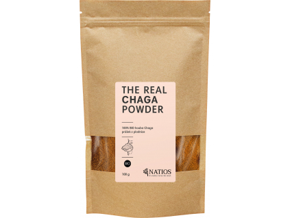 NATIOS BIO Houba Chaga Mletá (Rezavec šikmý), 100 g