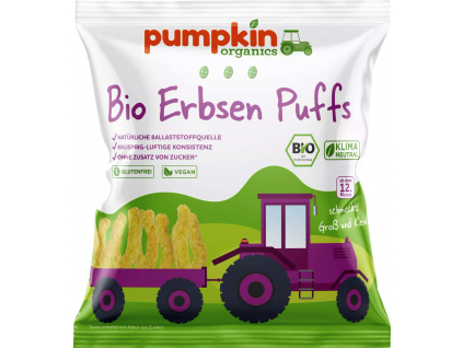 Pumpkin Organics BIO Foukané křupky 20 g Hrachové