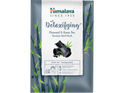 Himalaya Bambusová textilní maska, Detoxikační s aktivním uhlím a zeleným čajem