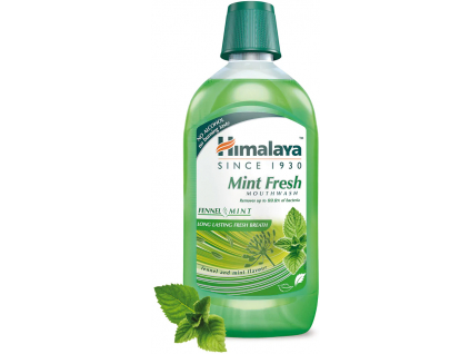 Himalaya Ústní voda Mint Fresh, Svěží dech, 450 ml