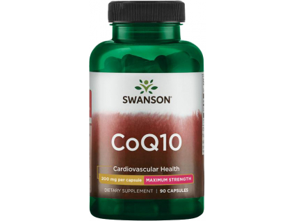 Swanson CoQ10 Maximum Strength, 200 mg, 90 kapslí 1
