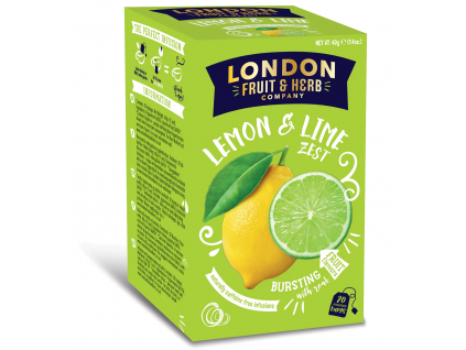 London Fruit & Herb Ovocný čaj s příchutí Citronu a Limetky, 20 sáčků