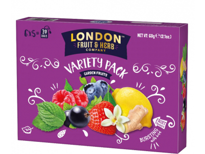 London Fruit & Herb Mix ovocných a bylinných čajů Lesní a zahradní plody, 6x5 sáčků 4