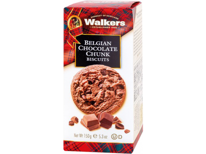 Walkers Sušenky Čokoládové s kousky belgické čokolády, 150 g 1