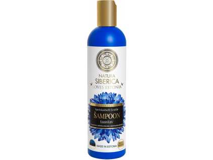 Natura Siberica Omlazující šampon na vlasy, Loves Estonia, Chrpa a moruška, 400 ml