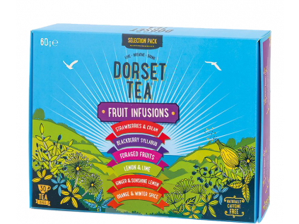 Dorset Tea Mix ovocných a bylinných čajů Malý box 30 sáčků, 6 druhů