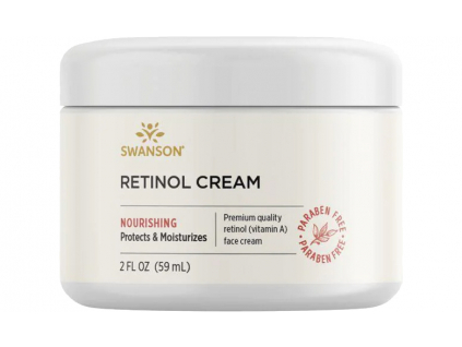 Swanson Retinol Cream, Vyživující krém na obličej s retinolem, 59 ml