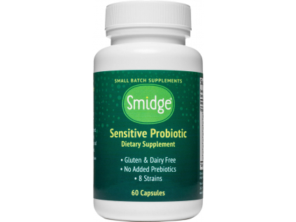 Smidge Sensitive Probiotic, Probiotika, 8 kmenů, 3 miliardy CFU, 60 kapslí 1