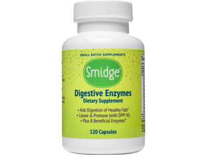 Smidge Digestive Enzymes, Trávicí enzymy, 195 mg, 120 rostlinných kapslí 2