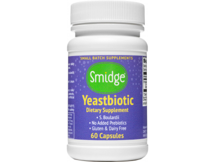Smidge Yeastbiotic, Saccharomyces boulardii, 3 miliardy CFU, 60 rostlinných kapslí 1