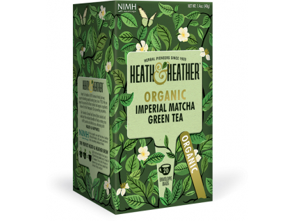 H&H Organic Imperial Matcha Green Tea, BIO Zelený čaj a Matcha, 20 sáčků