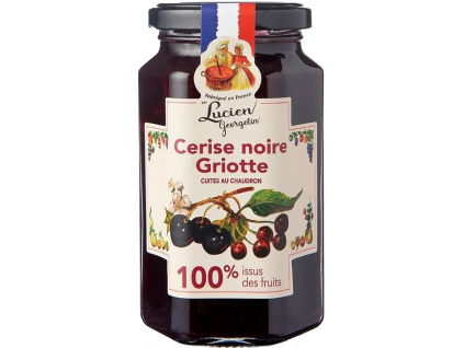 Lucien Georgelin Extra Džem, Černé třešně a višně, 100% obsah ovoce, 300 g