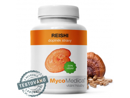 MycoMedica Reishi Extrakt, 500 mg, 90 rostlinných kapslí