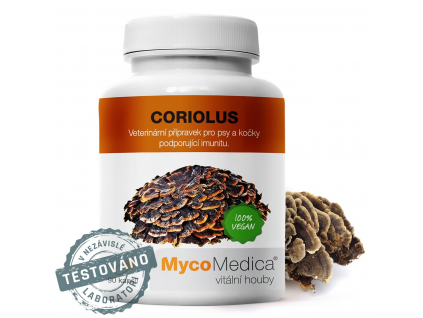 MycoMedica Coriolus Extract, 500 mg, 90 rostlinných kapslí