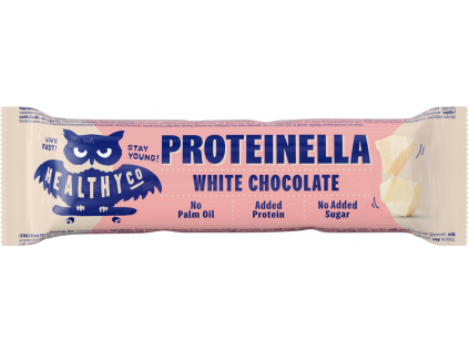HealthyCo Proteinella Chocolate bar bílá čokoláda, 400 g