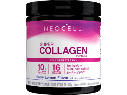 Neocell Super Collagen Peptides, Kolagenové peptidy typu I a III, 190 g 1