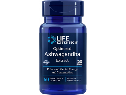 Life Extension Ashwagandha Optimized Extract, 125 mg, 60 rostlinných kapslí 1