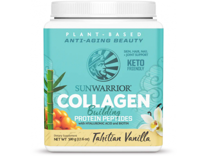 Sunwarrior Collagen Building Protein Peptides, Vegan, Tahitská Vanilka, 500 g 1