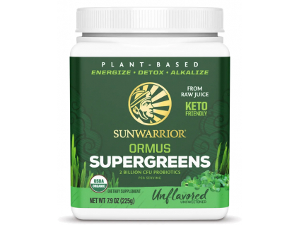 Sunwarrior Ormus Supergreens, BIO Natural neochucený, 225 g 1
