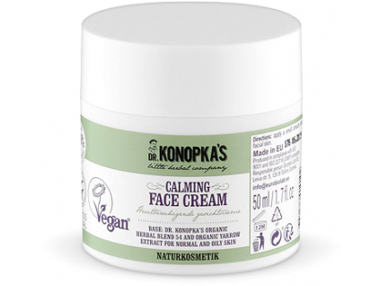 Dr. Konopka's Calming Face Cream, Zklidňující pleťový krém, 50 ml