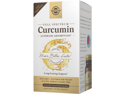 Solgar Curcumin Full Spectrum, Kurkumin, 30 Licaps