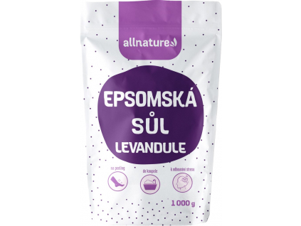 Allnature Epsomská sůl, Levandule 1000 g