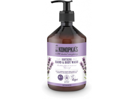 Dr. Konopka's Soothing Hand & Body Wash, Zklidňující mýdlo na ruce a tělo, 500 ml