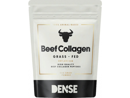 Dense Beef Collagen, Hovězí Kolagen, Neochucený, 500 g