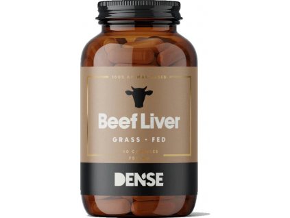 Dense Beef Liver, Hovězí Játra, 750 mg, 180 kapslí