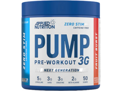Applied Nutrition Pump 3G Pre workout, Bez kofeinu Fruit burst, 375 g (1)
