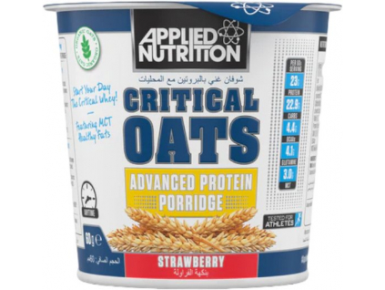 Applied Nutrition Critical Oats, Ovesná proteinová kaše Jahoda, 12 x 60 g 2