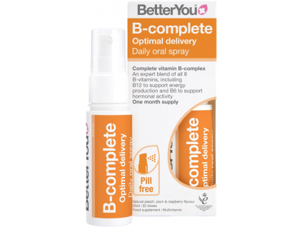 BetterYou B Complete Oral Spray, Orální sprej, 25 ml (128 střiků) 1
