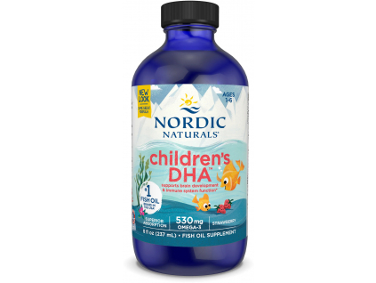 Nordic Naturals Children's DHA, Omega 3 pro děti, Příchuť jahody, 237 ml 1