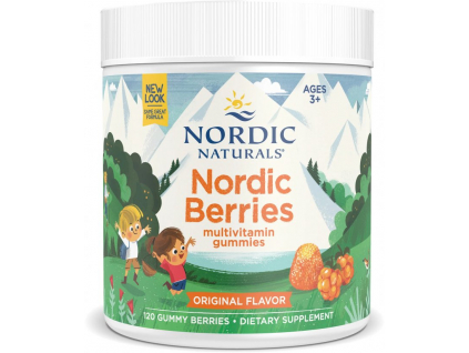 Nordic Naturals Berries Multivitamin pro děti 3+, Citrusy, 120 gumových bonbónů