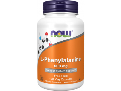 NOW FOODS L Phenylalanine, 500 mg, 120 rostlinných kapslí