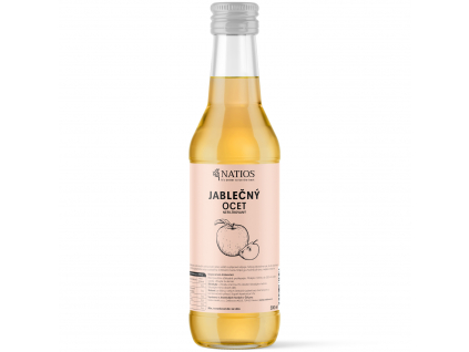 NATIOS Jablečný ocet 5%, Nefiltrovaný, 500 ml