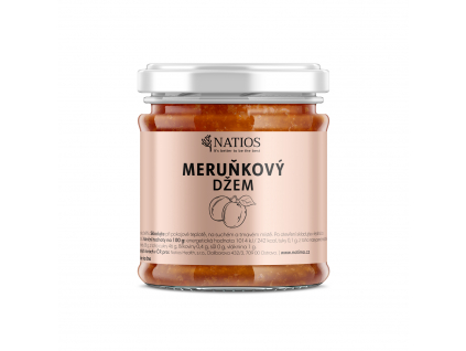 NATIOS Meruňkový džem s kousky ovoce, 210 ml