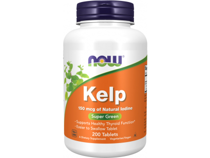 NOW FOODS Kelp, Jód, 150 mcg, 200 tablet