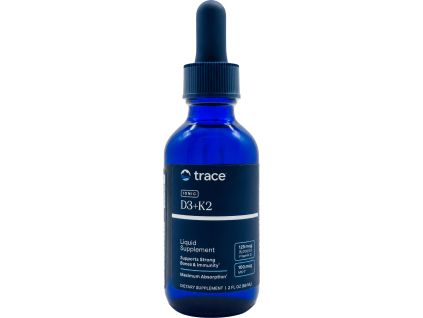 Trace Minerals Ionic D3 + K2, 5000 IU + 100 mcg, 59 ml