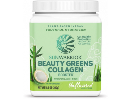 Sunwarrior Beauty Greens Collagen, Vegan, Neochucený, 300 g 1