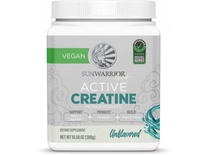 Sunwarrior Active Creatine Monohydrate, Neochucený, 300 g 1