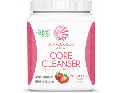 Sunwarrior Core Cleanser, Trávicí směs, Jahoda, 270 g 1