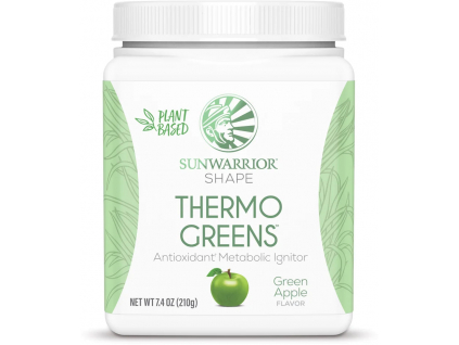 Sunwarrior Thermo Greens, Podpora metabolismu, Zelené jablko, 210 g 1