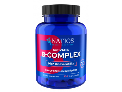 Natios Activated B Complex, Aktivní formy vitamínů B, 100 veganských kapslí 1