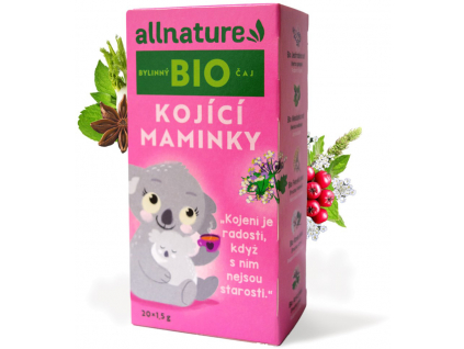 Allnature BIO Bylinný čaj Kojící maminky, 20 x 1,5 g 2