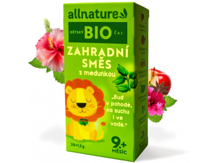 Allnature BIO Dětský čaj Zahradní směs s meduňkou, 20 x 1,5 g 2