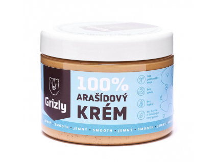 GRIZLY 100% Arašídové máslo jemné 500 g