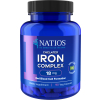 NATIOS Iron Chelated Complex, Železo bisglycinát, 18 mg, 90 veganských kapslí