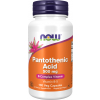 NOW FOODS Pantothenic Acid, Kyselina pantotenová, 500 mg, 100 rostlinných kapslí