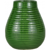 Keramická kalabasa, Zelená s vroubky, 350 ml
